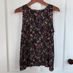 LOFT Multicolor Floral Tank Top